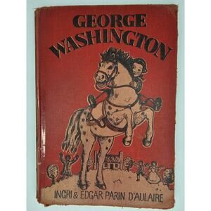 1936 GEORGE WASHINGTON Hardcover Discarded Library Vintage BOOK